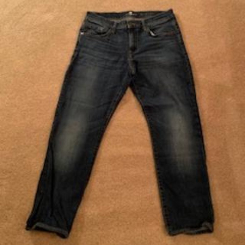 7 For All Man Kind, 32W-30L, Dark Blue (Navy)